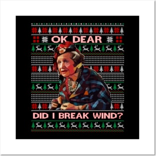 Funny Christmas Vacation Aunt Bethany Did I Just Break Wind Posters and Art